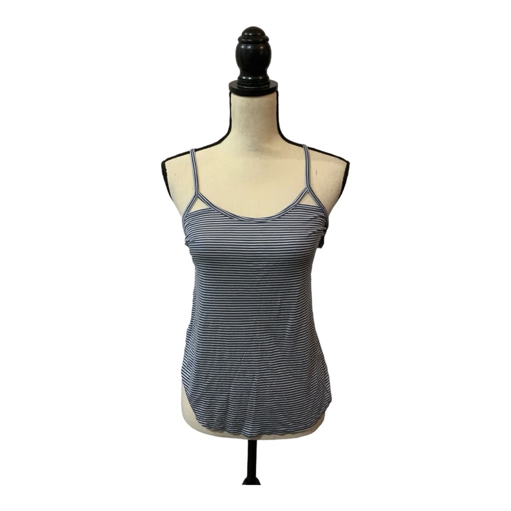 Abercrombie and Fitch Scoop Neck Racerback Striped Tank Top Women's Size S